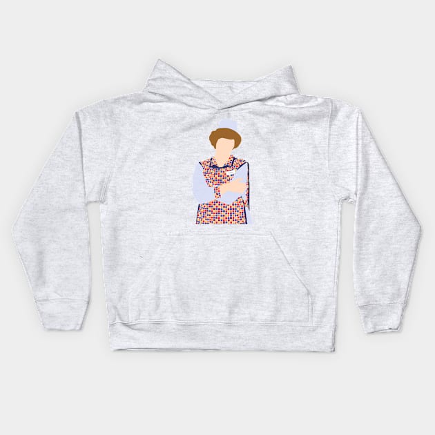 Bren Furlong, dinnerladies Kids Hoodie by alteredillusion